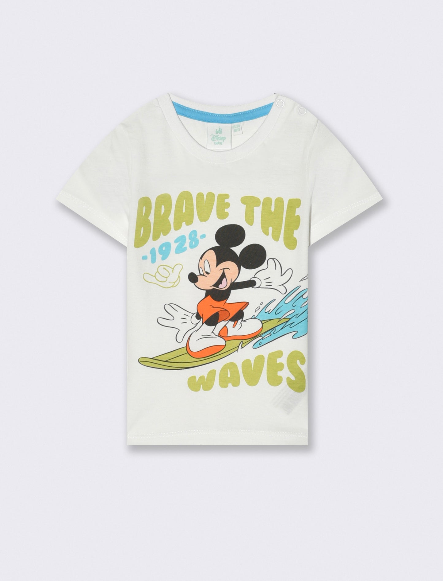 T shirt manica corta Topolino da neonato - Bianco