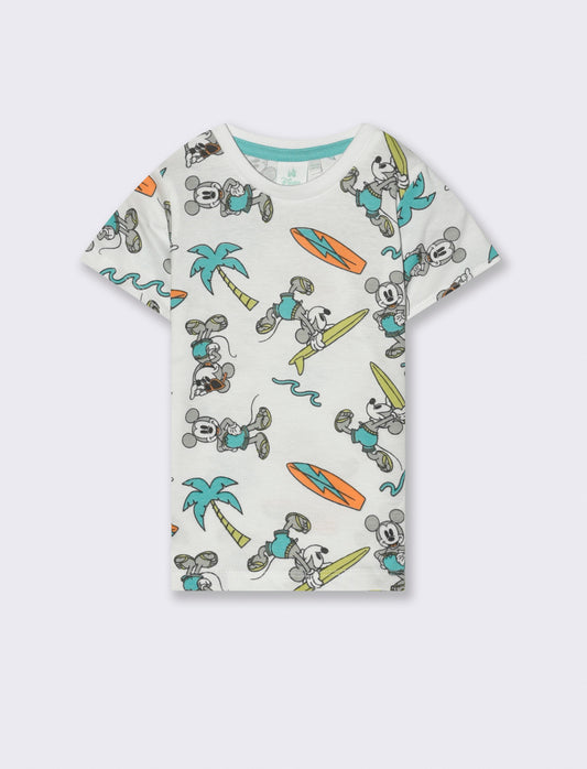 T shirt girocollo con stampa Disney da neonato - Fantasia