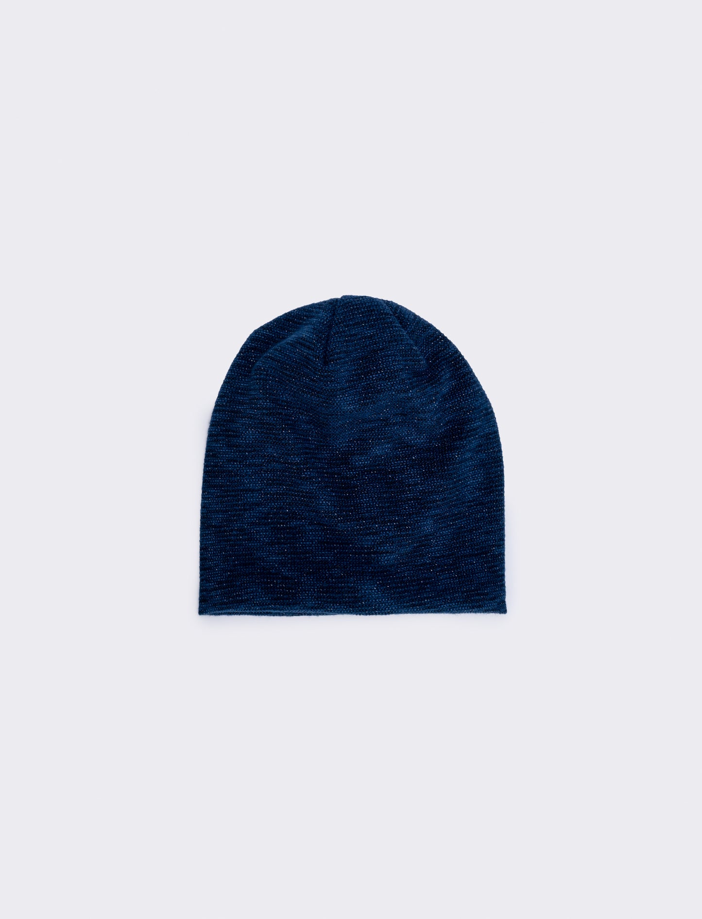 Lurex Beanie for a Glamorous Touch - Blue