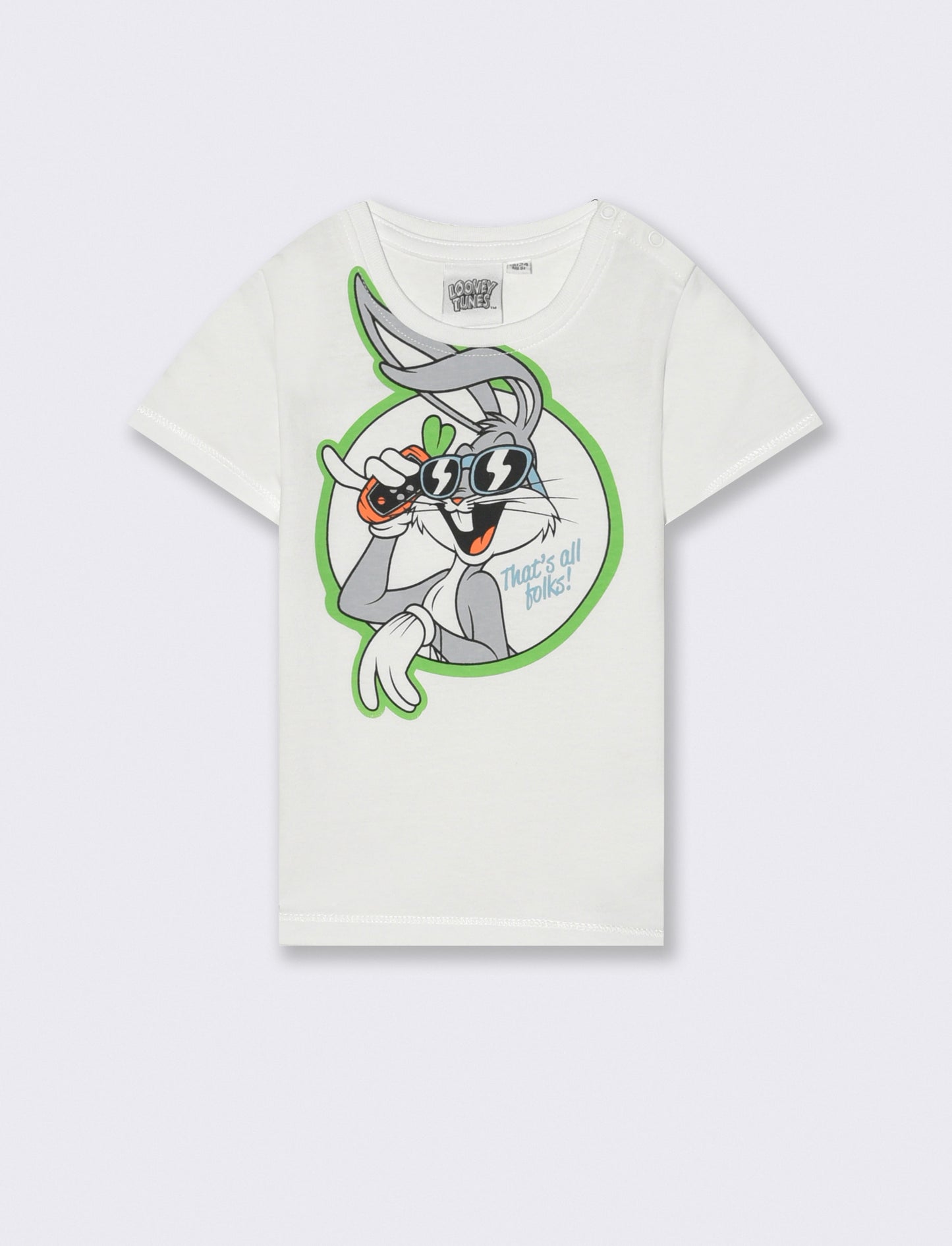 T-shirt Looney Tunes da neonato - Bianco