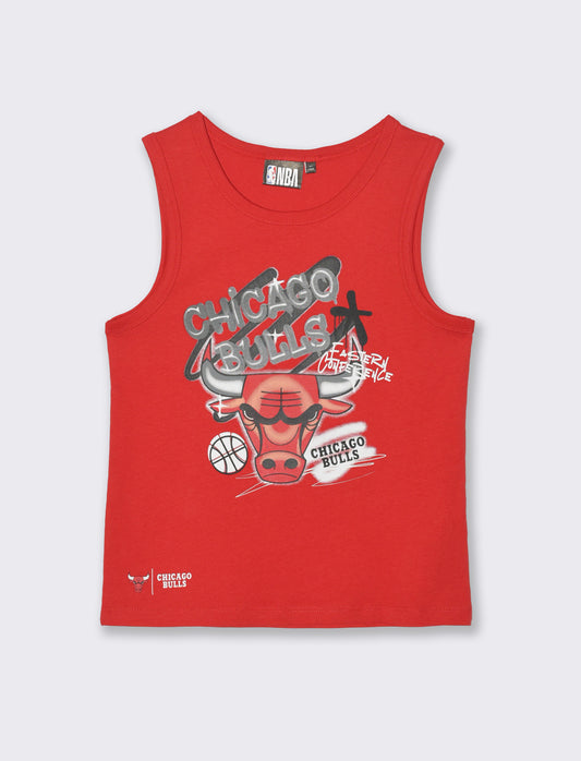 Canotta in cotone NBA da bambino - Rosso