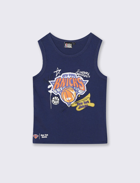 Canotta in cotone NBA da bambino - Blu
