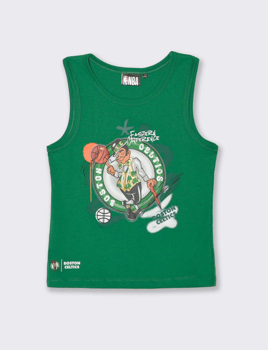 Canotta in cotone NBA da bambino - Verde