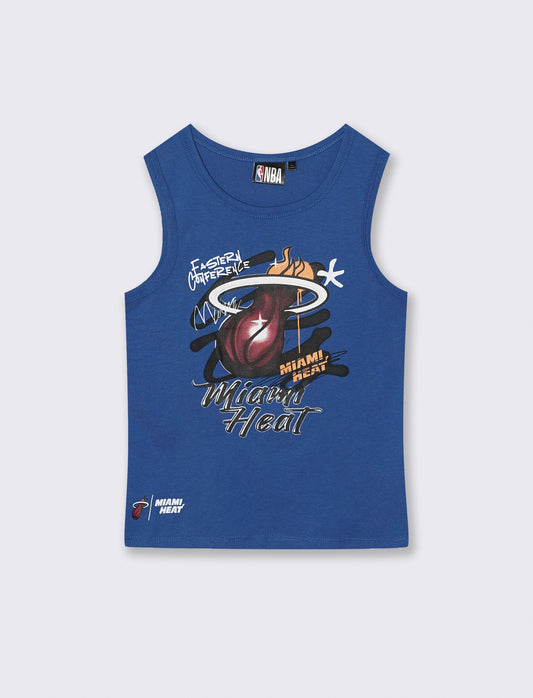 Canotta in cotone NBA da bambino - Blu cobalto