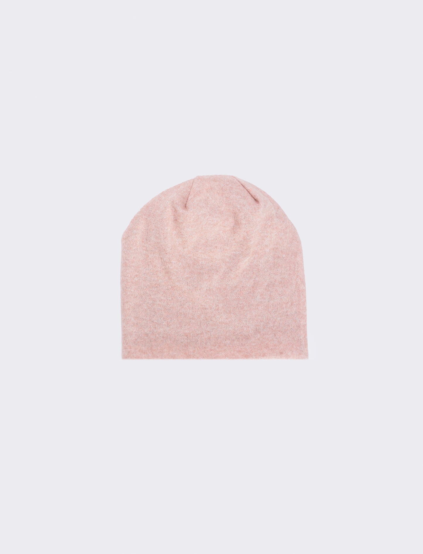Melange knit cap - Pink