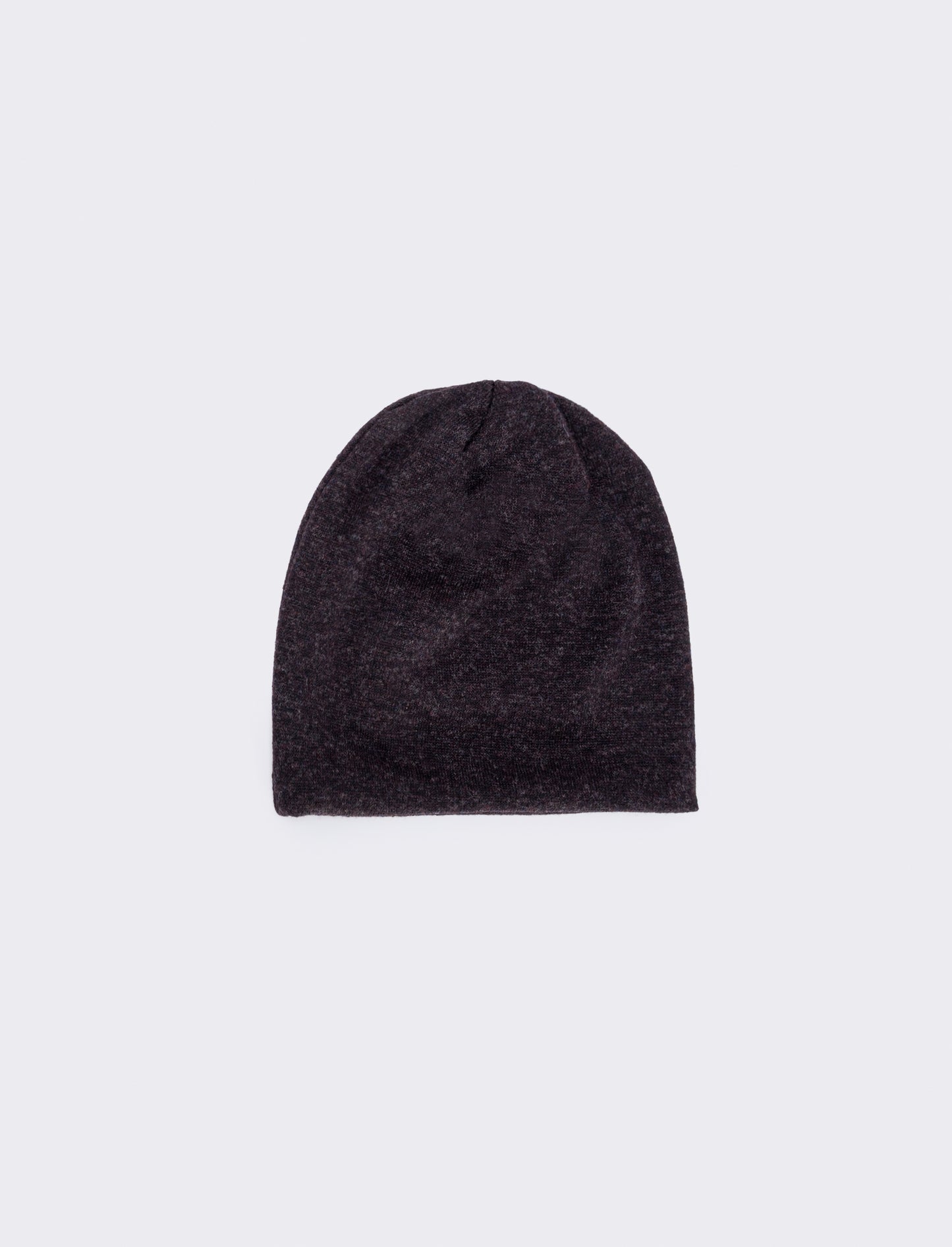 Melange knit cap - Purple