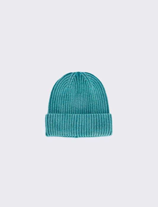 Cappello a costine delavè - Turchese
