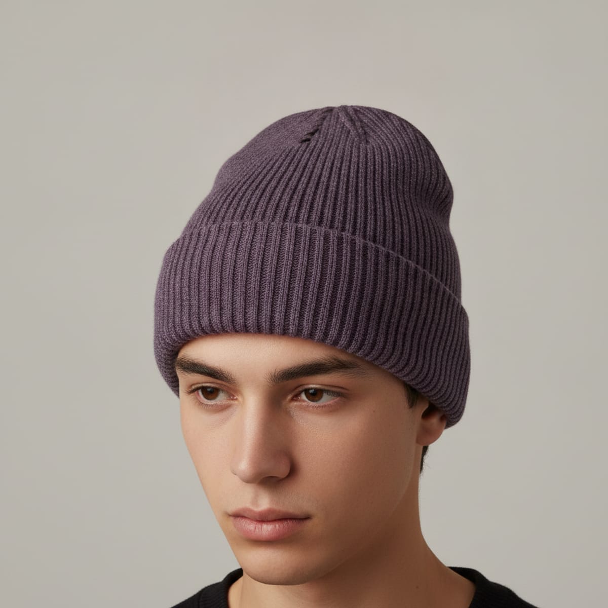 Cappello a costine delavè - Viola