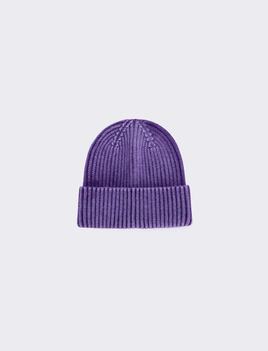 Cappello a costine delavè - Viola