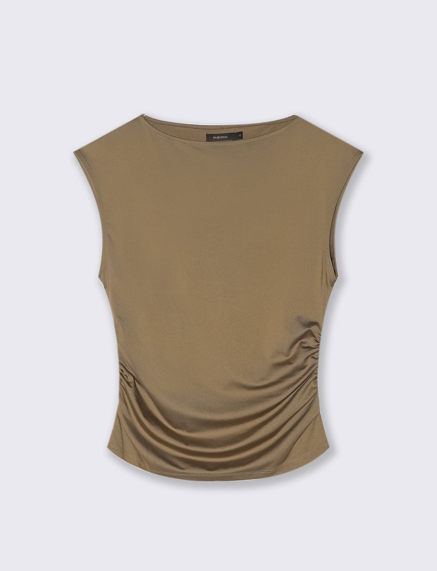 T-SHIRT CON SCOLLO A BARCA - Kaky 1