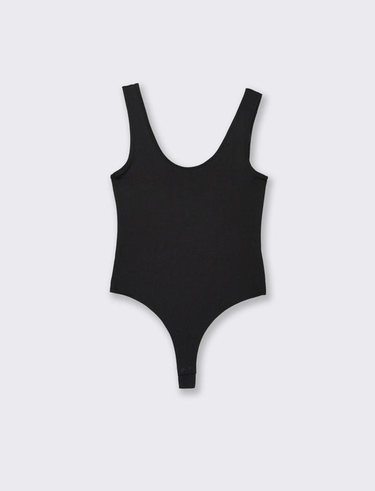 BODY SCOLLO A V - Nero