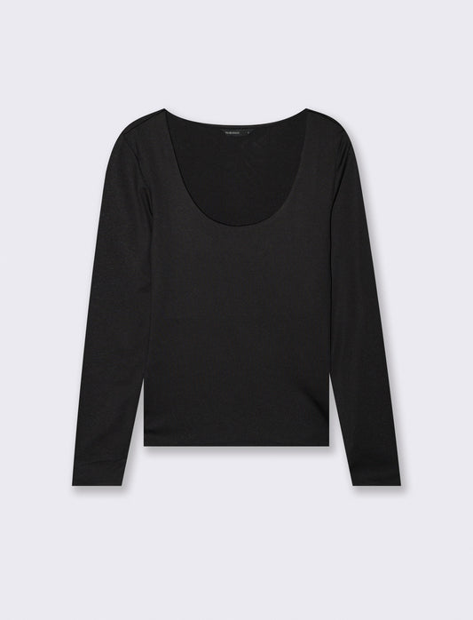 T-SHIRT MANICA LUNGA - Nero