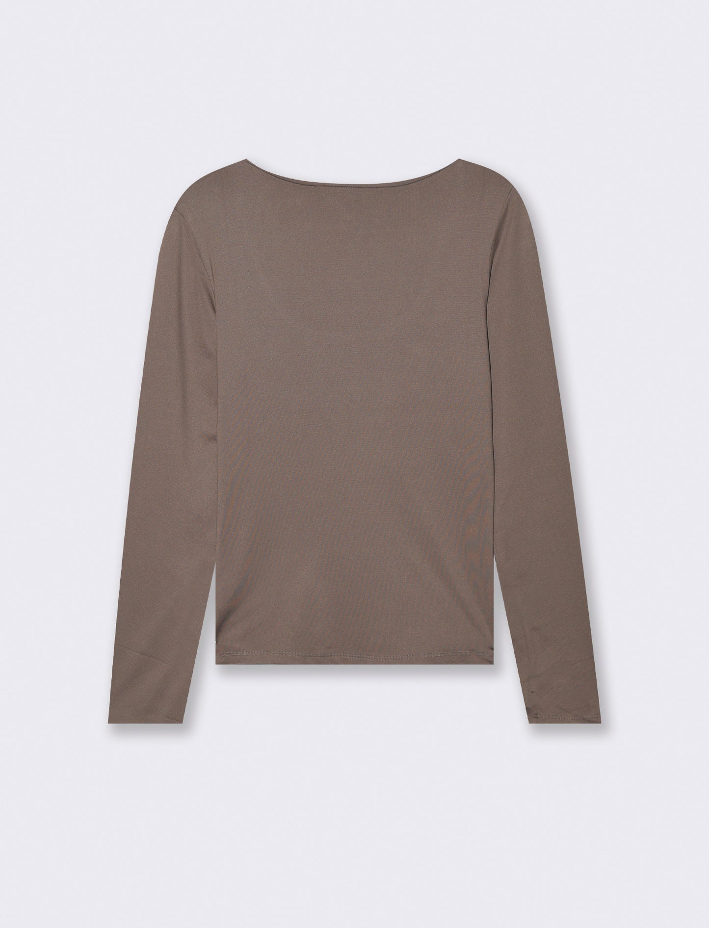 T-SHIRT MANICA LUNGA - Grigio tortora