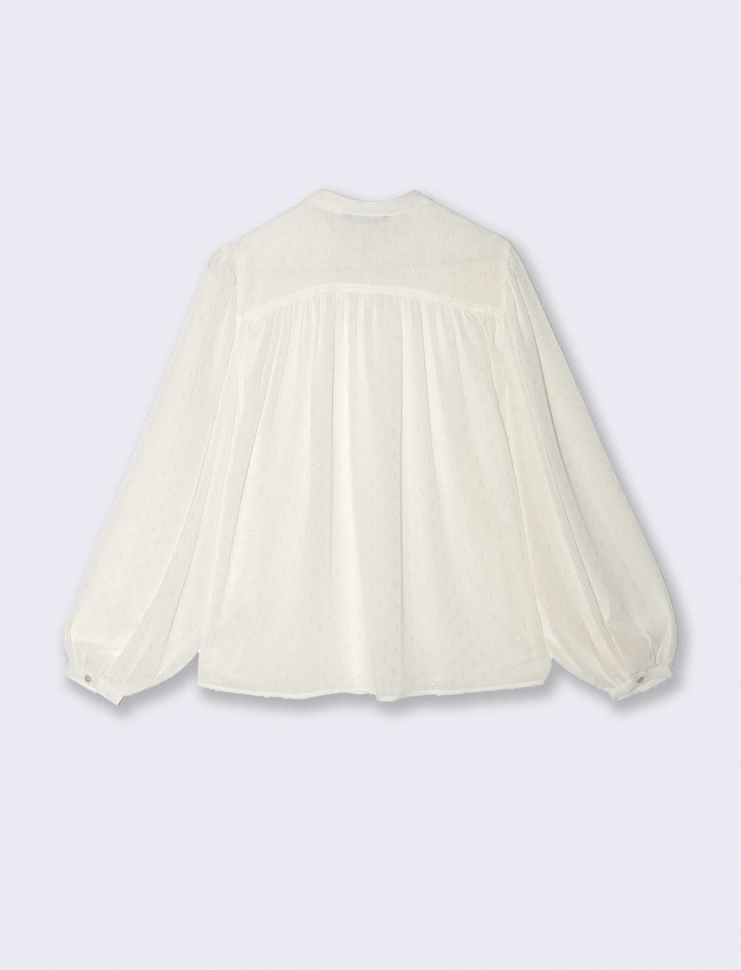 CAMICIA CON MANICA A 3/4 - Bianco latte