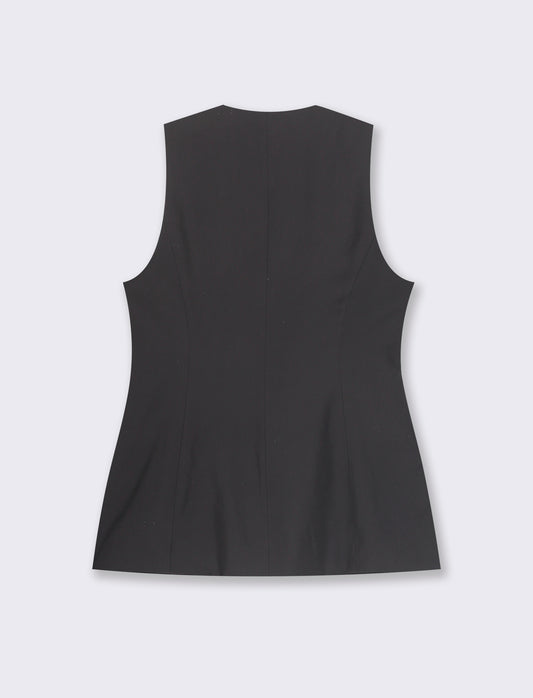 GILET LUNGO - Nero