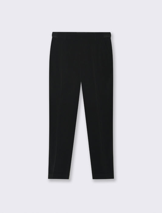 PANTALONE CON RISVOLTO - Nero