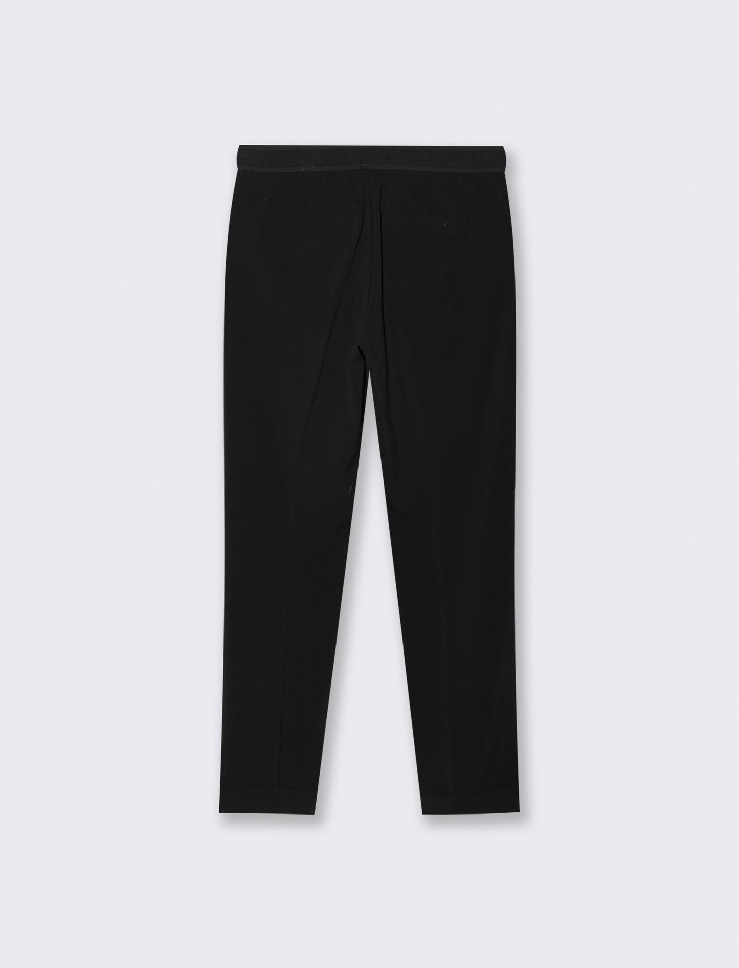 PANTALONE CON RISVOLTO - Nero