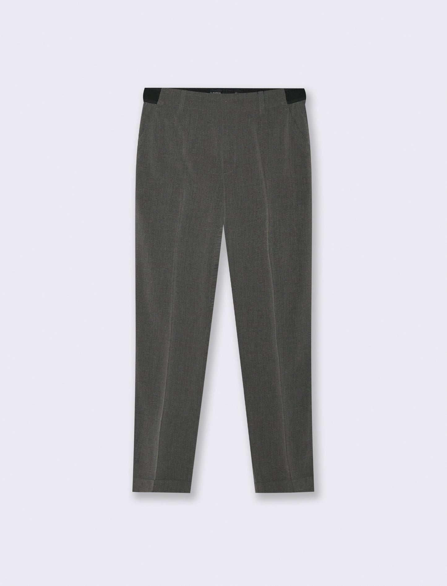 PANTALONE CON RISVOLTO - Grigio mel.