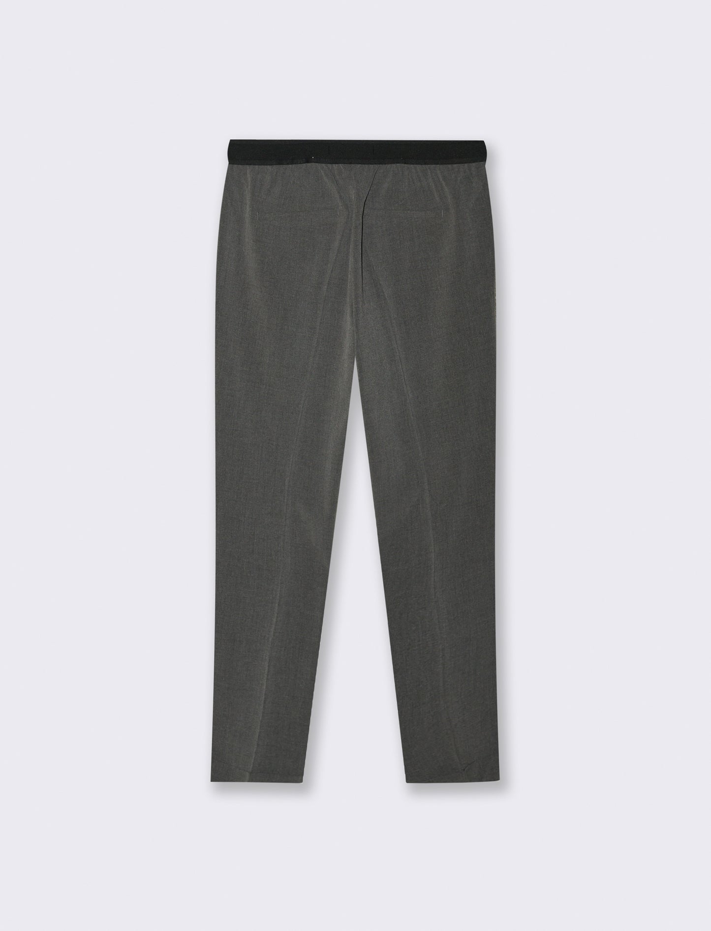 PANTALONE CON RISVOLTO - Grigio mel.