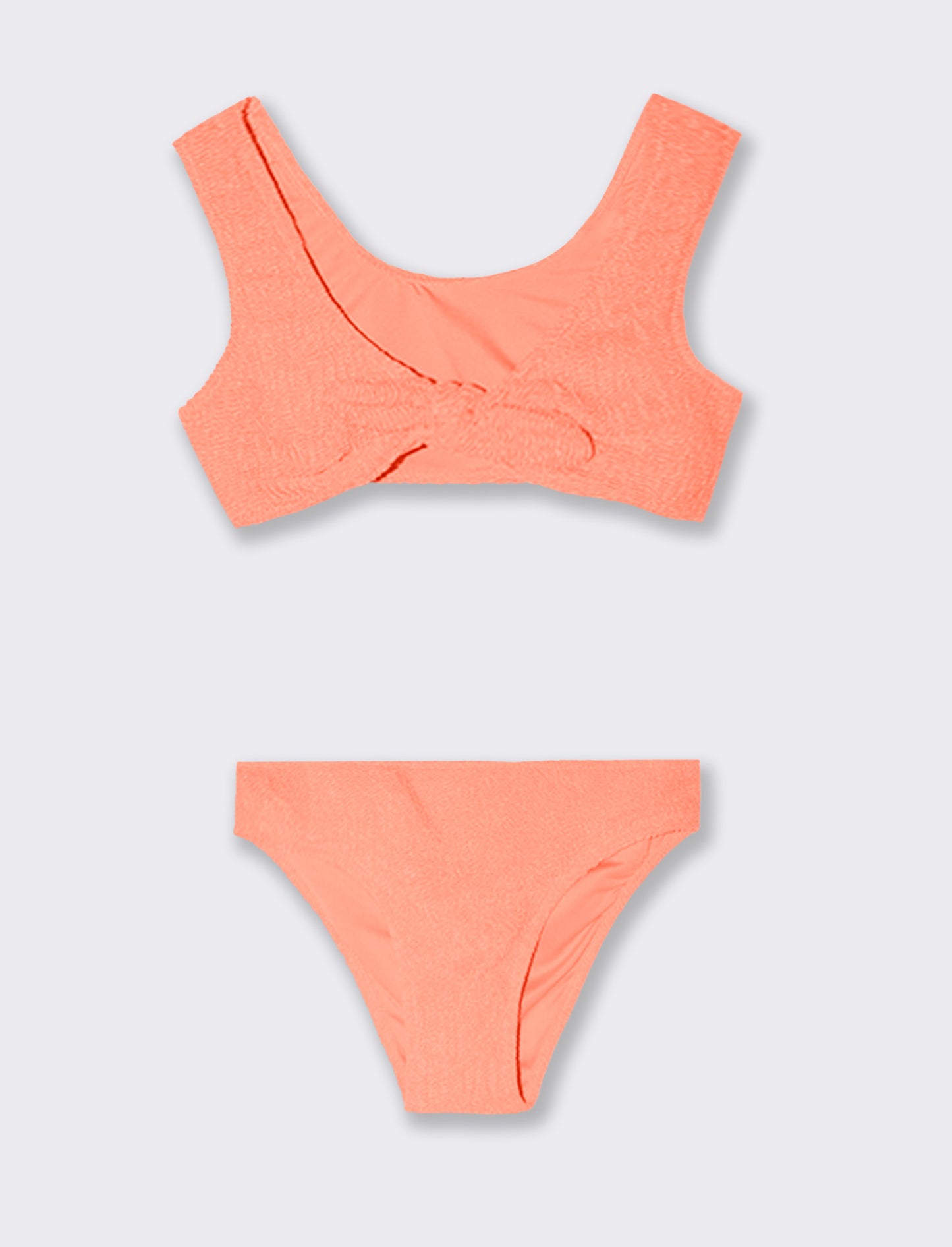Costume fluo da bambina - Arancio