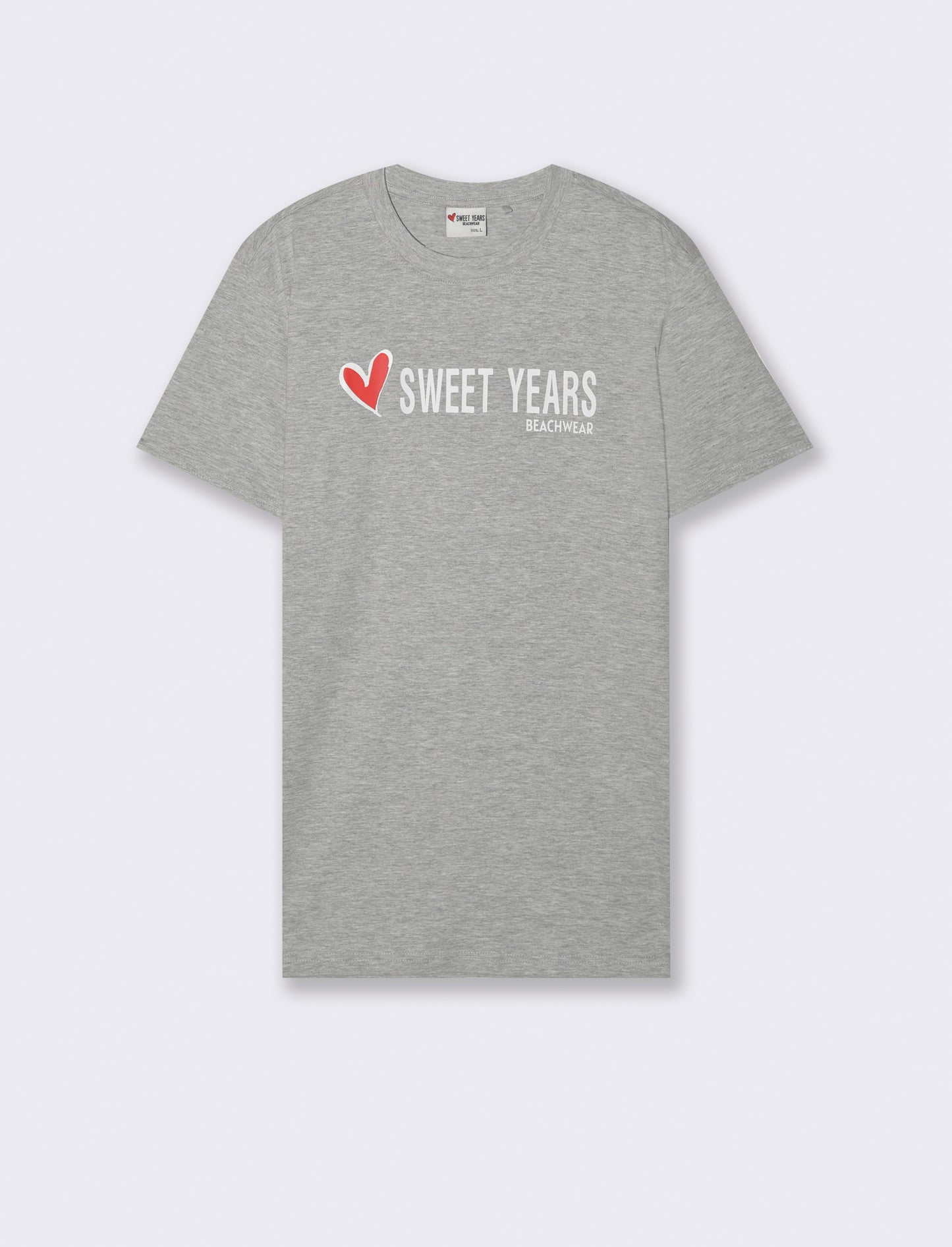 T-shirt con stampa sweet years da uomo - Grigio mel.