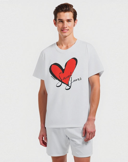 T-shirt con stampa sweet years da uomo - Bianco