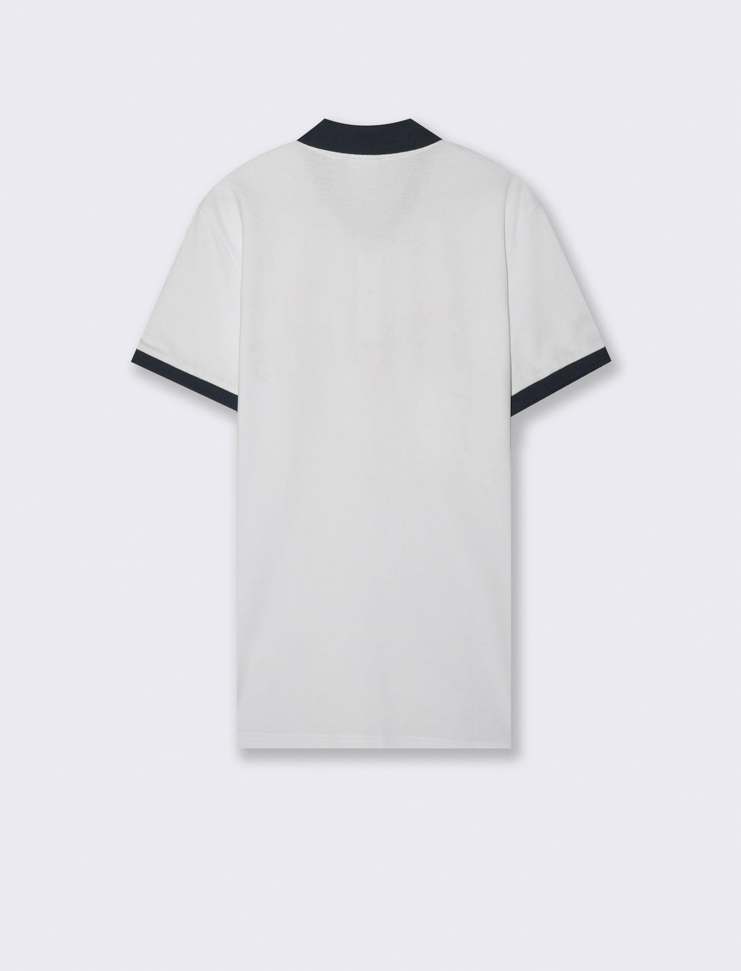 Man's sweet years printed and embroidered polo - White