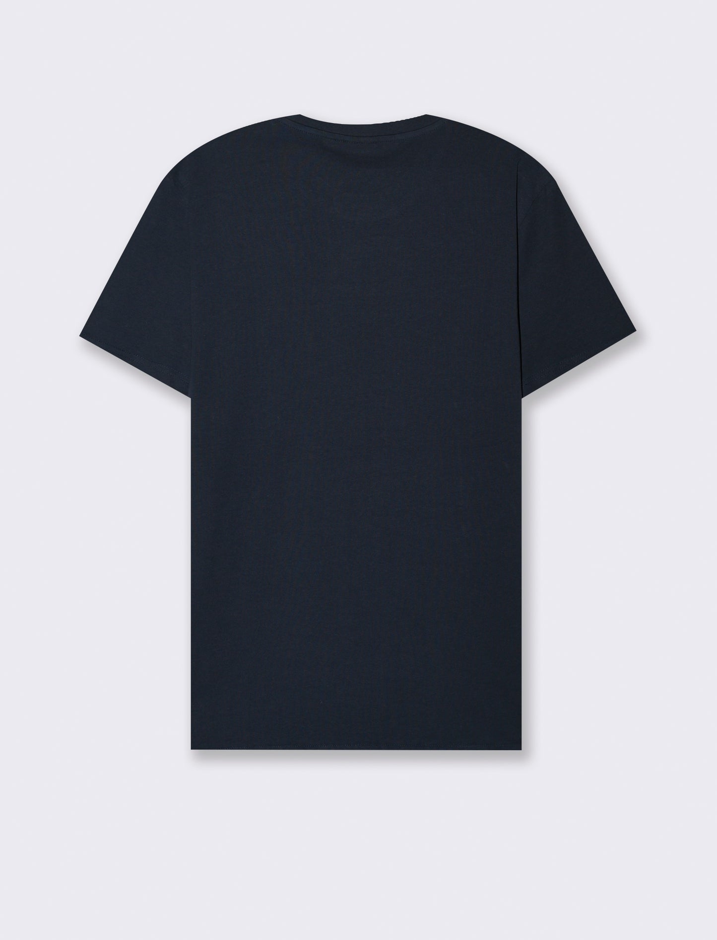 Man's embroidered effect print t-shirt - Blue