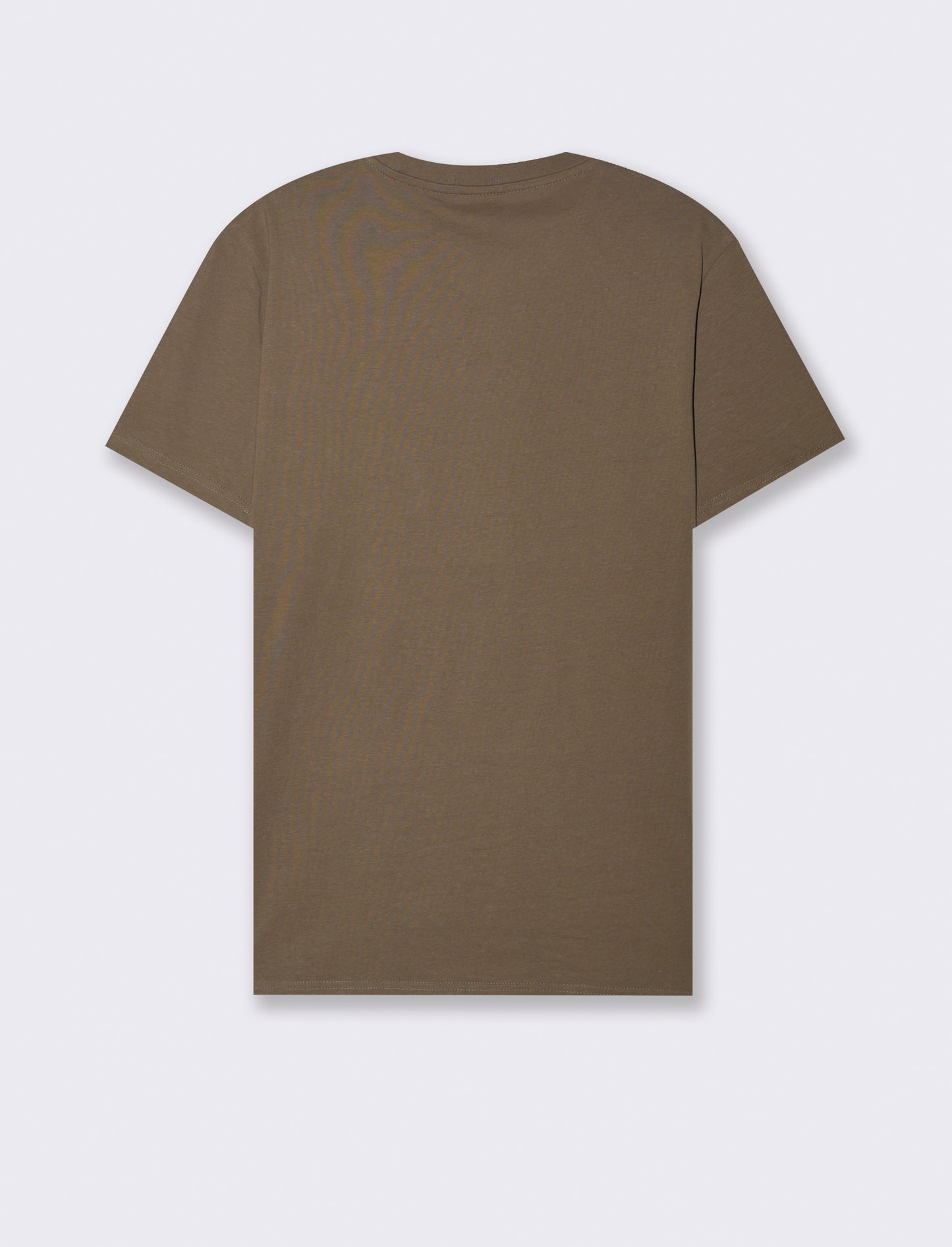 T-shirt con stampa effetto ricamo da uomo - Grigio fango