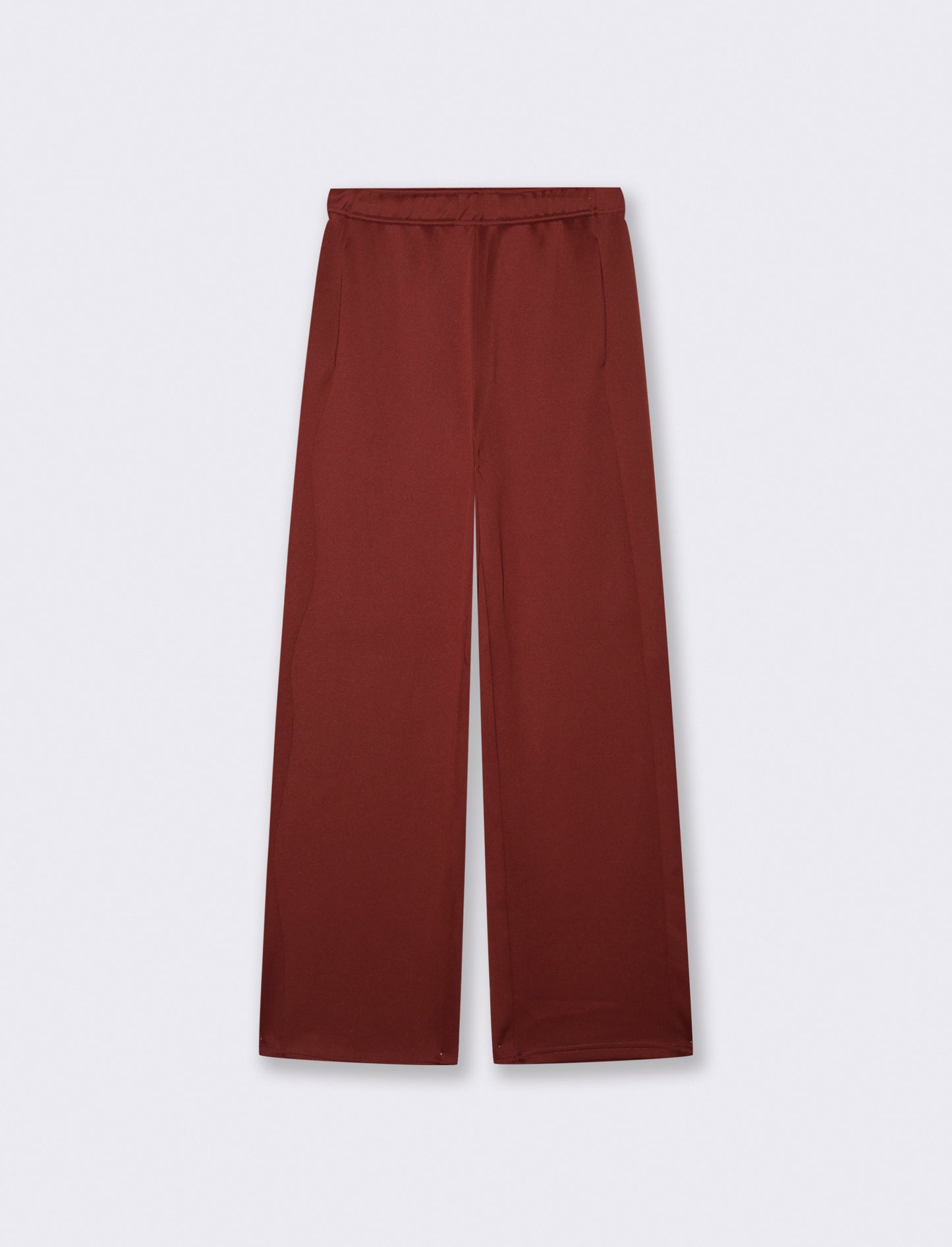 JOGGER CON ELASTICO IN VITA - Marrone bruciato