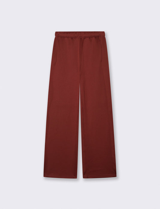 JOGGER CON ELASTICO IN VITA - Marrone bruciato