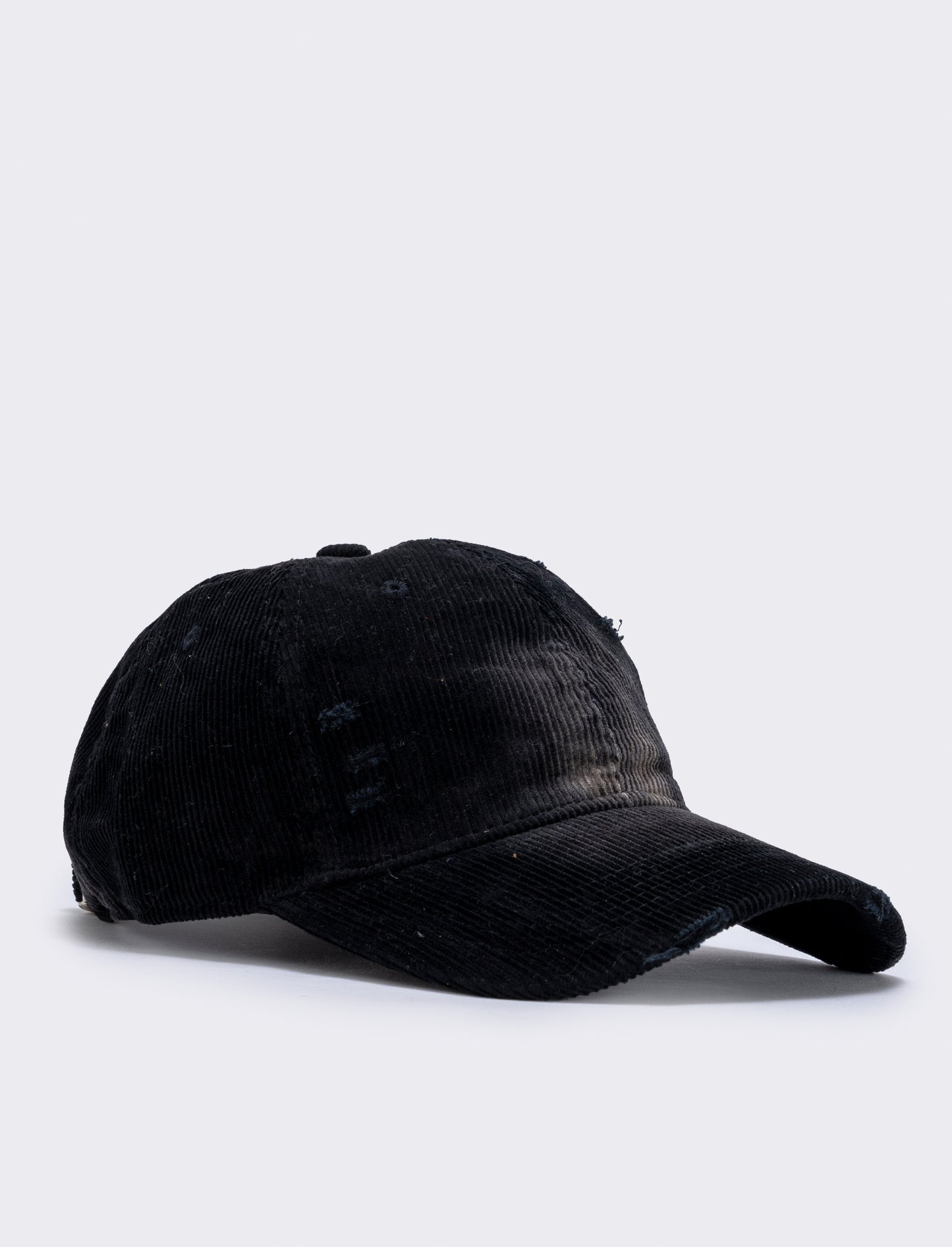 Corduroy Baseball Cap - Black