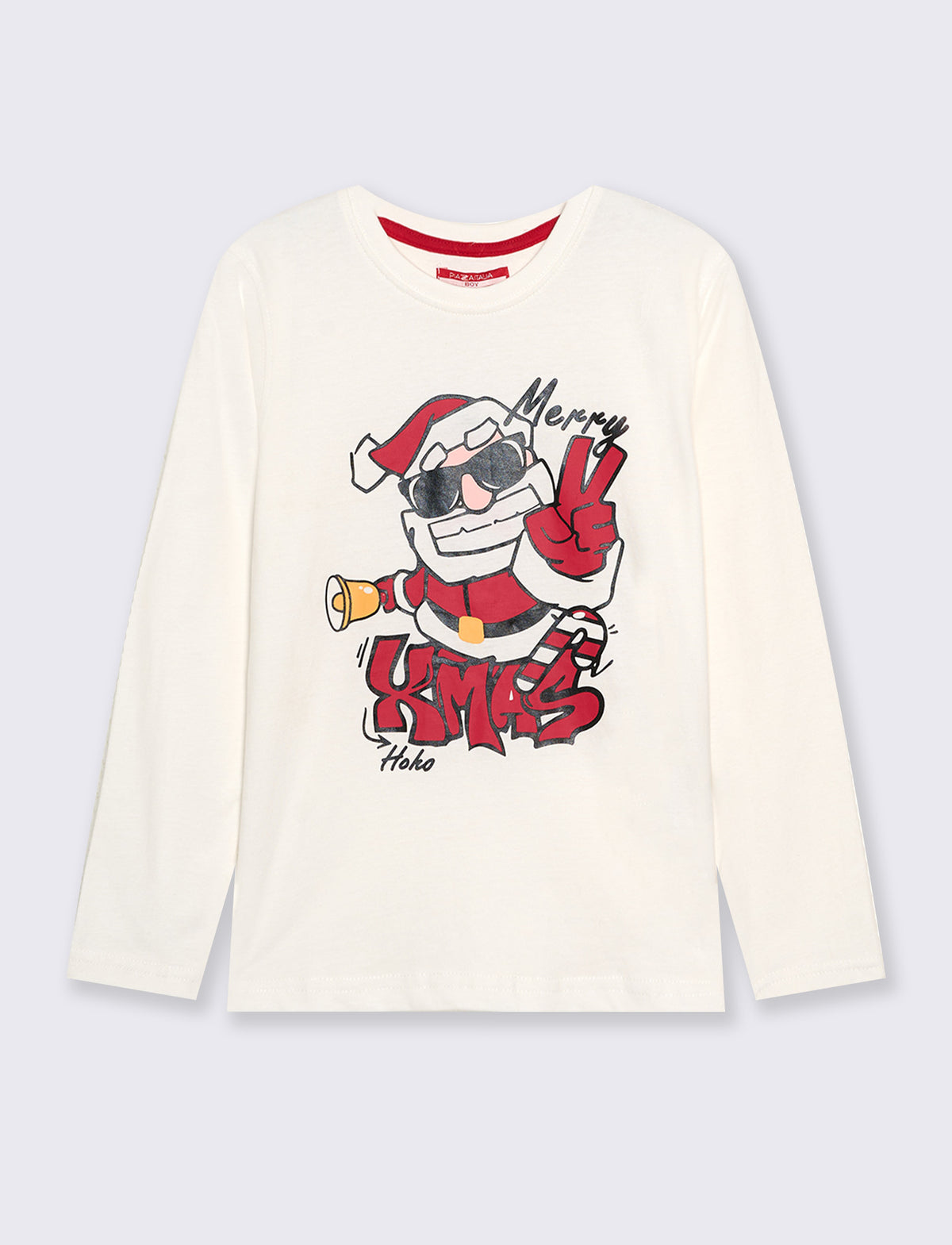 T-shirt con stampa per feste magiche - Bianco latte