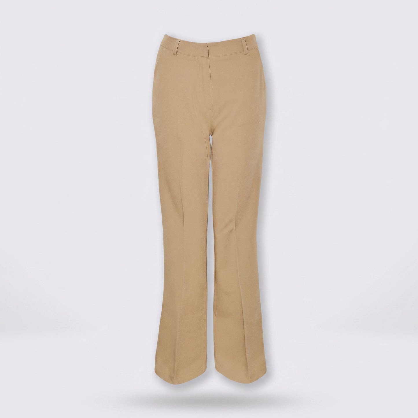 Pantaloni dritti classici con tasche - Sabbia