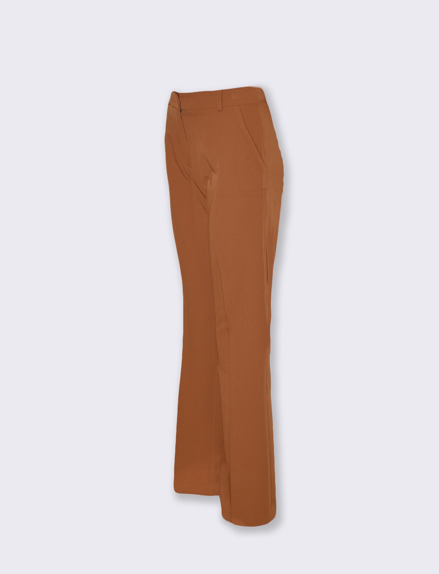 Pantaloni dritti classici con tasche - Cacao