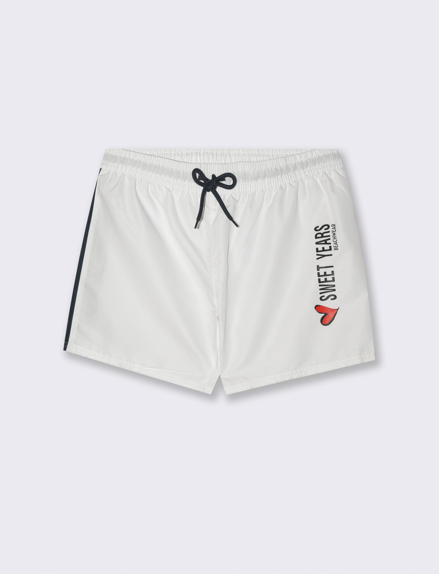 Costume da mare con stampa Sweet Years da uomo - Bianco