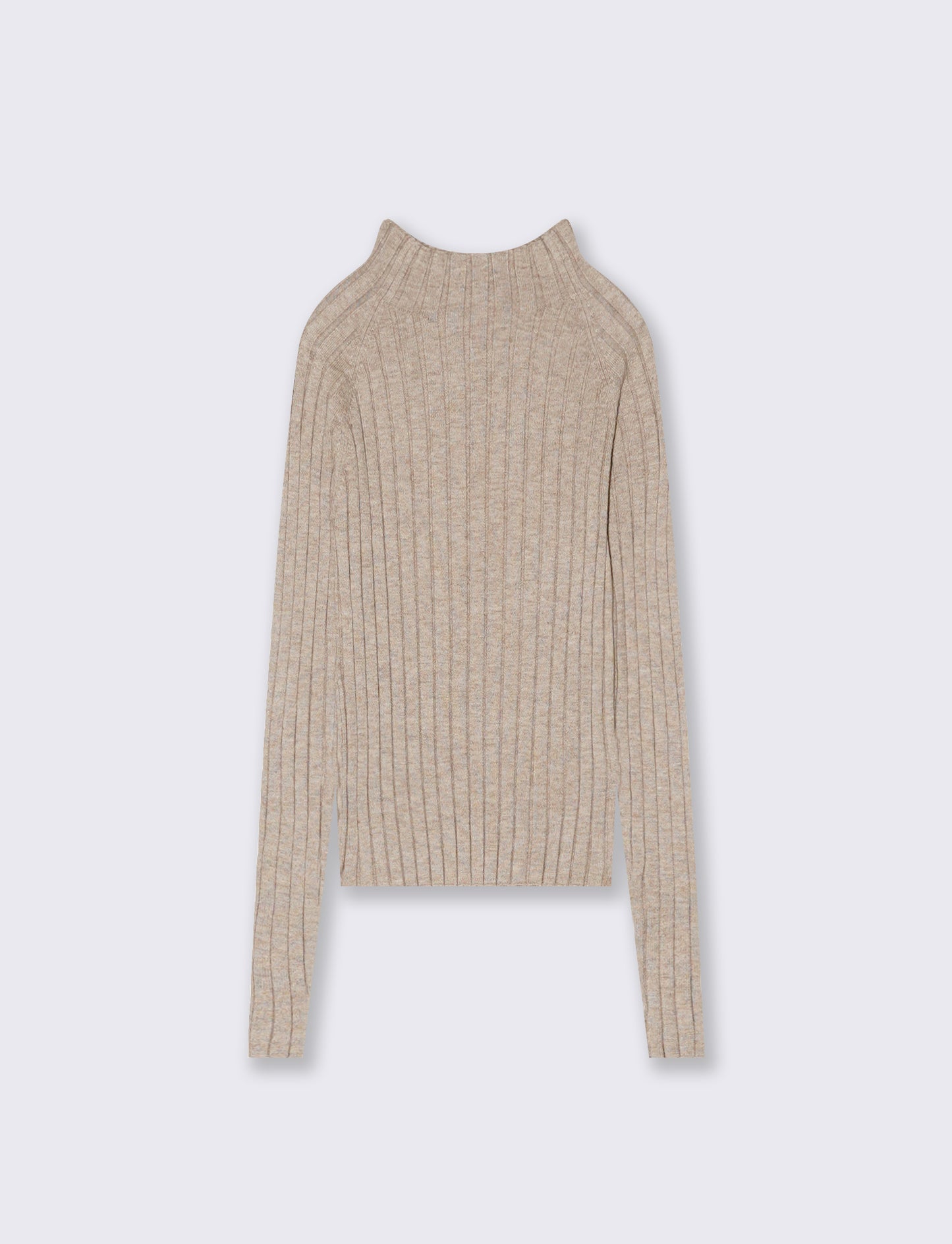 MAGLIA A COSTE - Beige melange