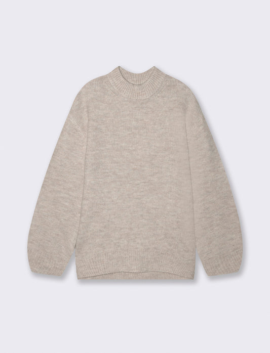 MAXIPULLOVER - Beige grano