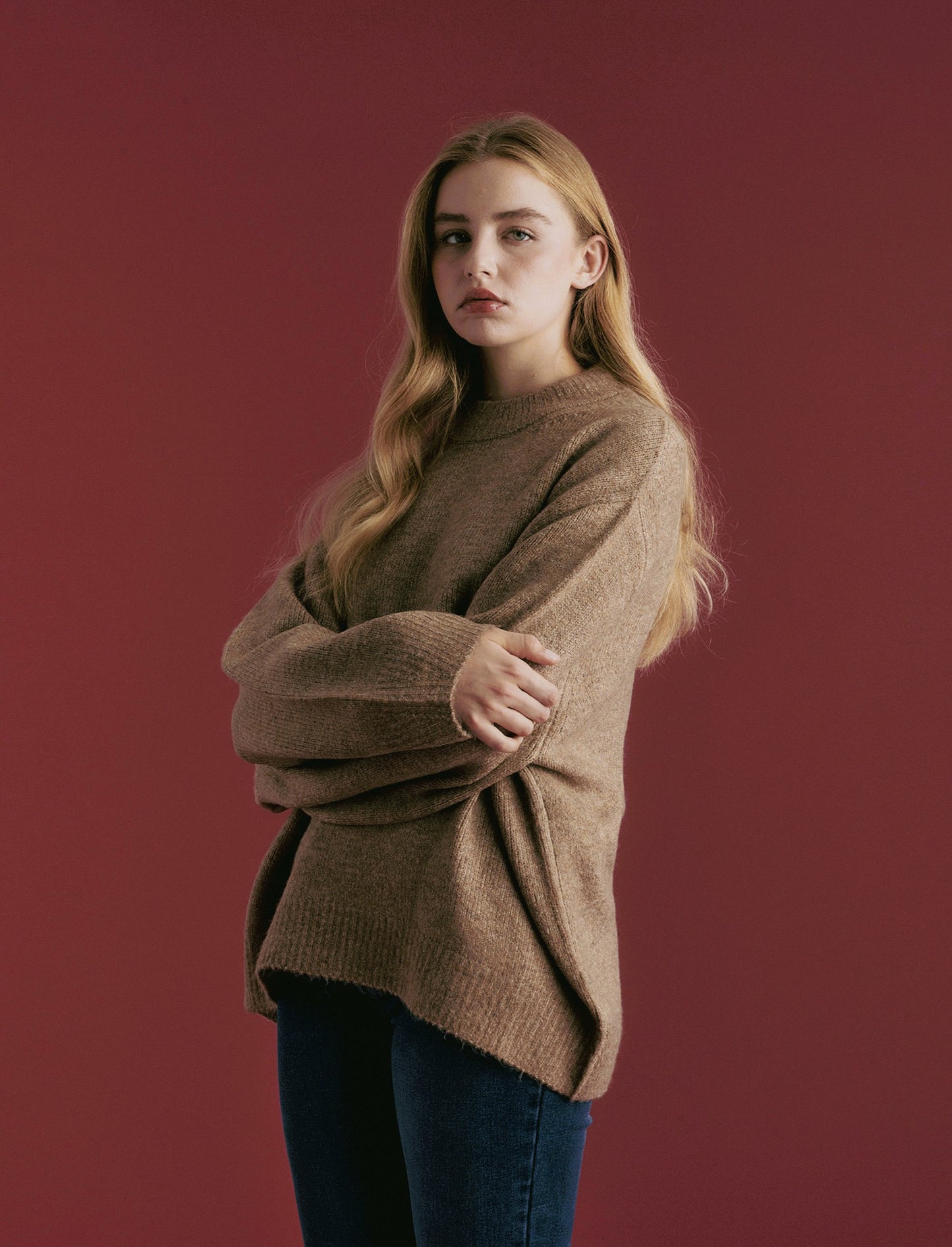 MAXIPULLOVER - Cammello