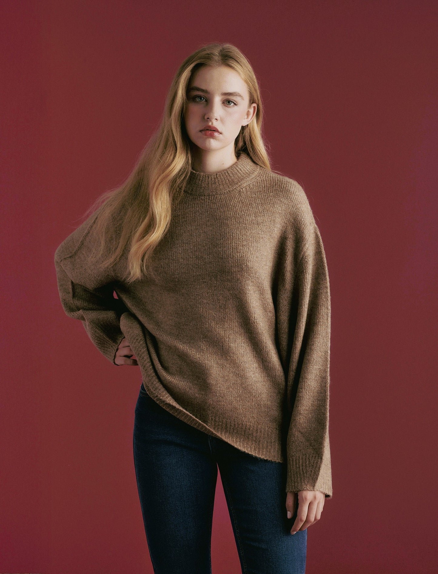 MAXIPULLOVER - Cammello