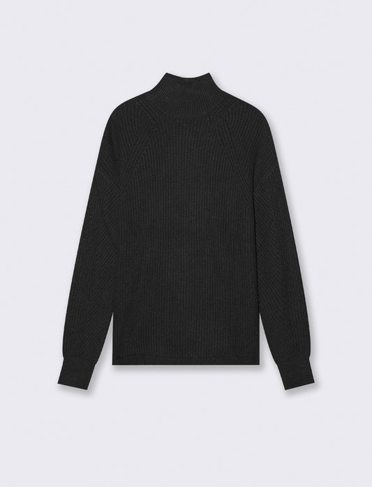PULLOVER IN CINIGLIA - Nero
