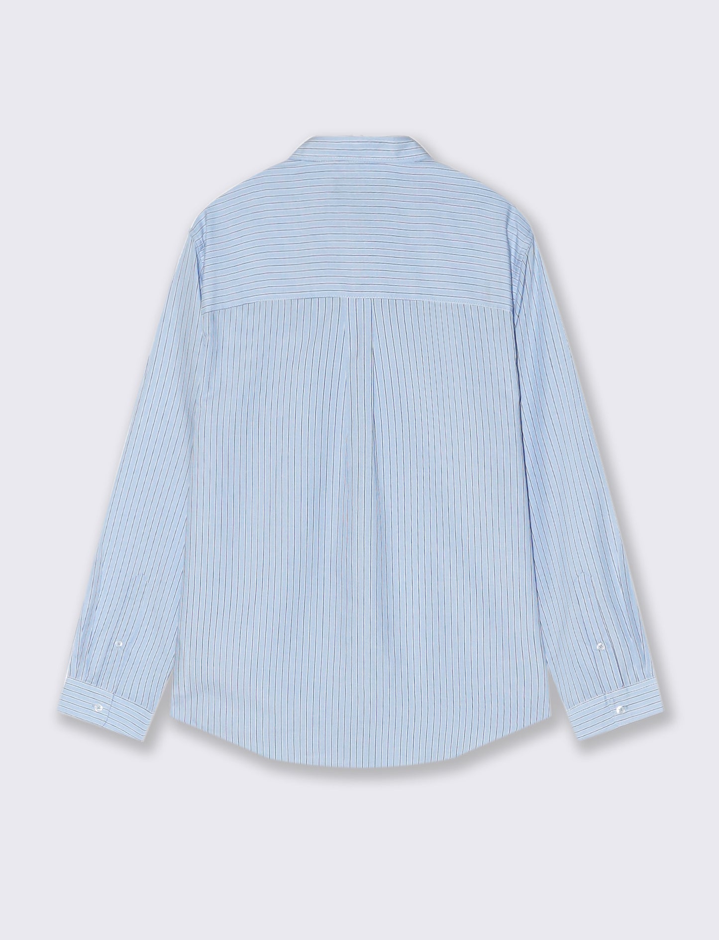 CAMICIA FANTASIA A RIGHE - Azzurro