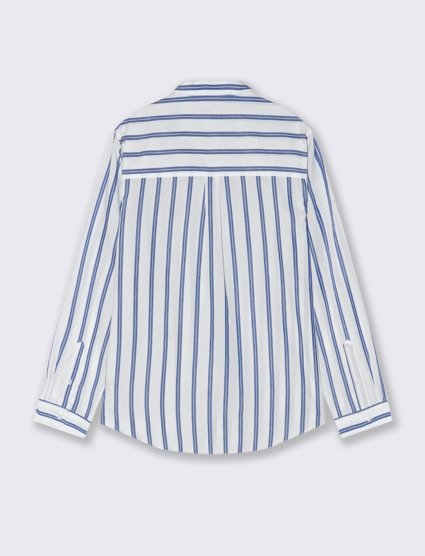 CAMICIA FANTASIA A RIGHE - Bianco