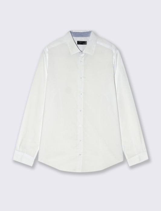 CAMICIA BASIC REGULAR FIT EASY IRON - Bianco