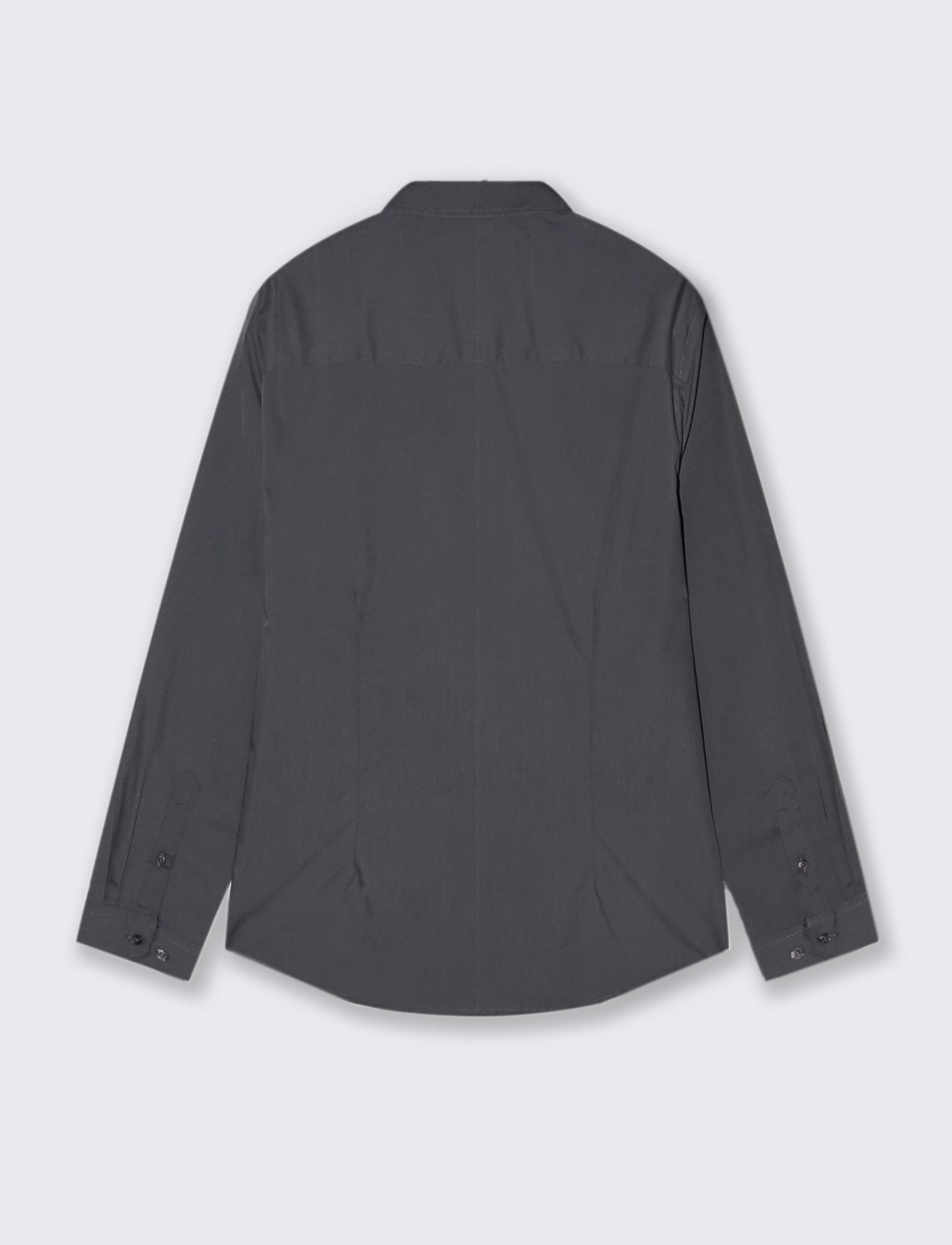 CAMICIA BASIC REGULAR FIT EASY IRON - Grigio piombo