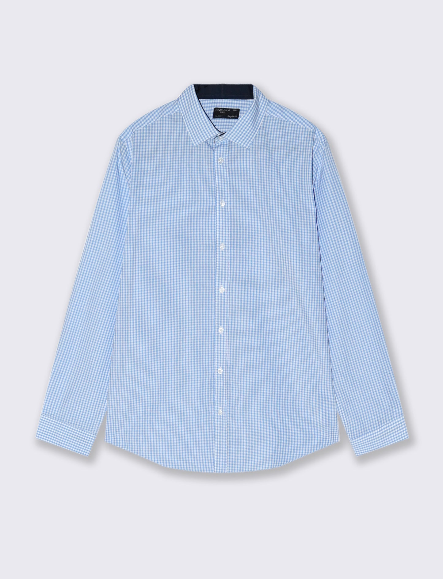 CAMICIA BASIC REGULAR FIT EASY IRON - Celeste
