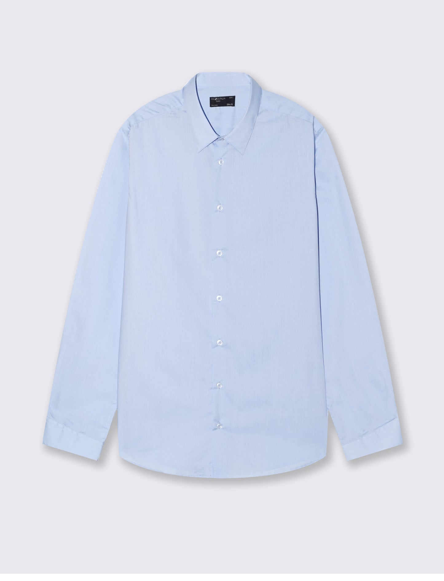 CAMICIA BASIC SLIM FIT EASY - Azzurro