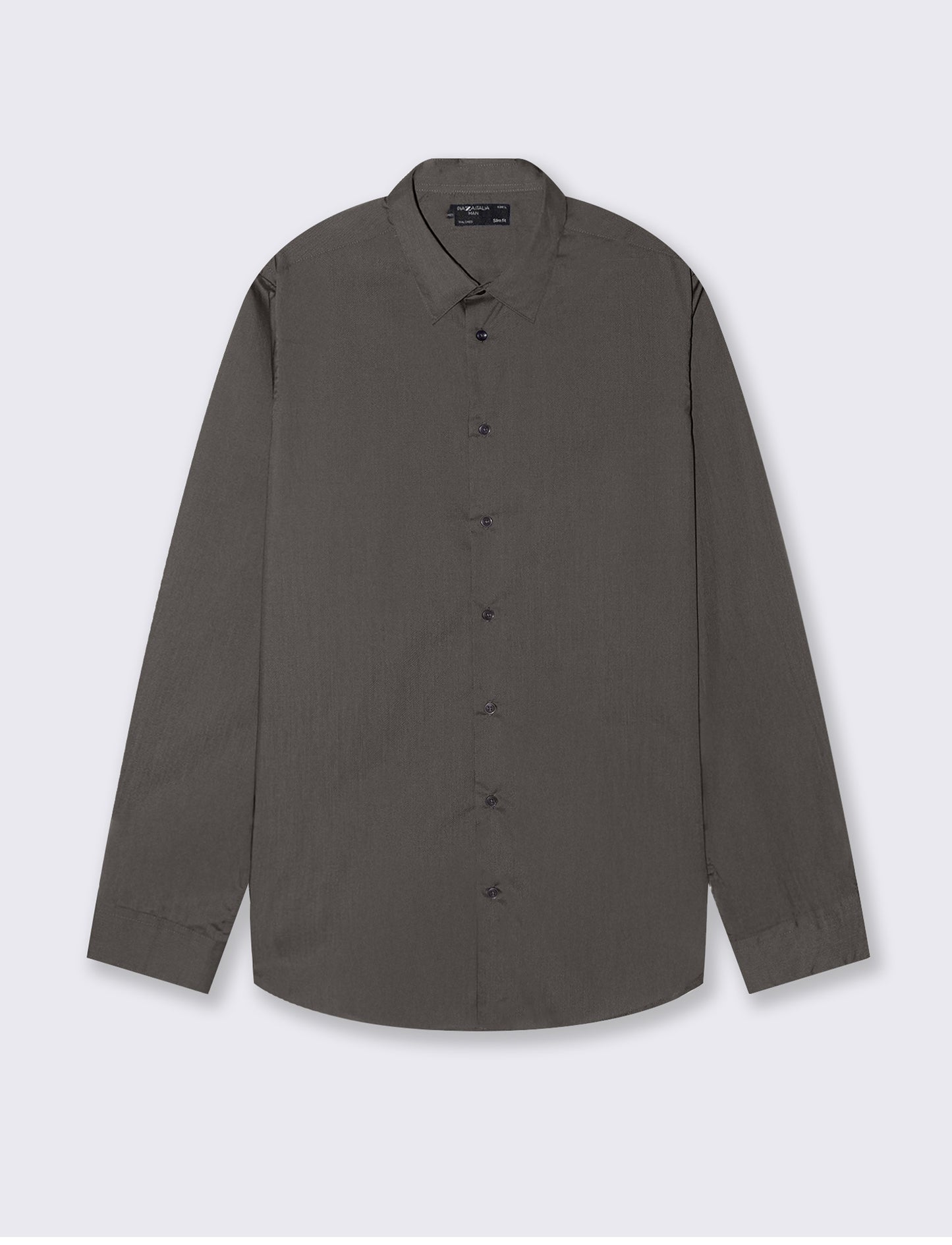 CAMICIA BASIC SLIM FIT EASY - Verde