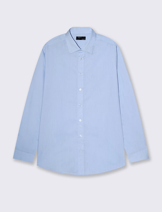CAMICIA BASIC REGULAR FIT EASY IRON - Azzurro
