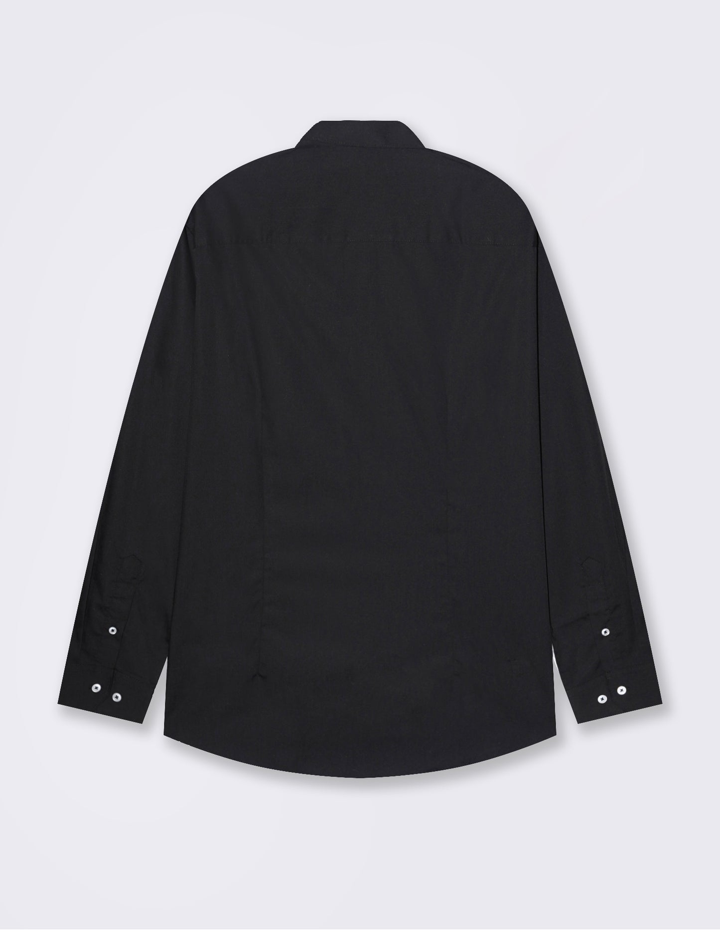 CAMICIA BASIC REGULAR FIT EASY IRON - Nero